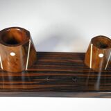 SET DE BUREAU en EBENE de MACASSAR