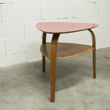 "Bowwood" tripod coffee table designed by Hugues Steiner and manufactured by Baumann in the 1960s