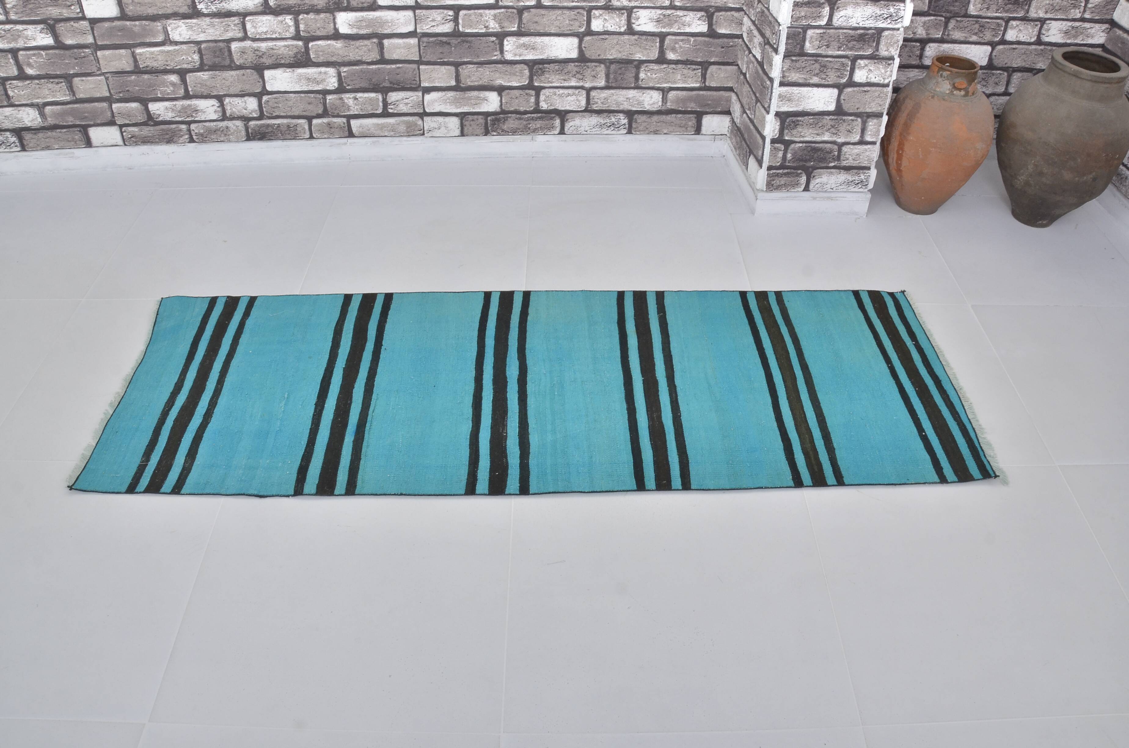 Oushak Vintage Colorful Kilim Rug sku3814