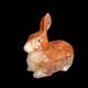 Zoomorphic majolica terrine from Portugal rabbit
