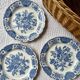 3 flat plates Ridgway Ironstone Staffordshire England Windson