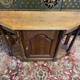 Rustic Louis XIII oak entrance console