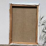 Old landscape painting / oil on canvas