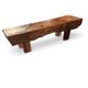 Table basse / d'appoint brutaliste en chêne / années 1960 /