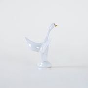 Porcelain goose figurine, Hungarian design, 1960s,manufactured by Holloháza