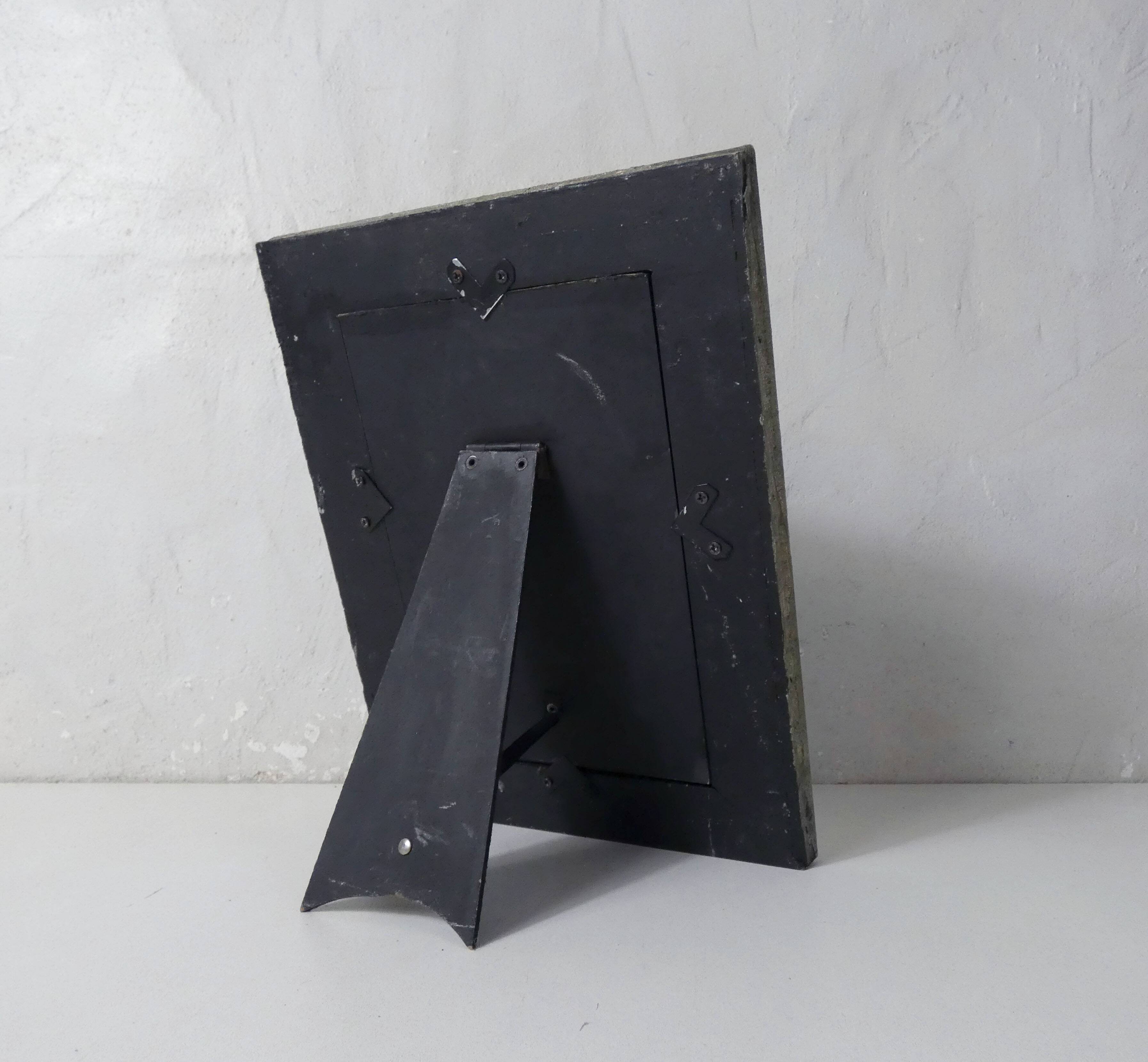 mercury glass mirror photo frame