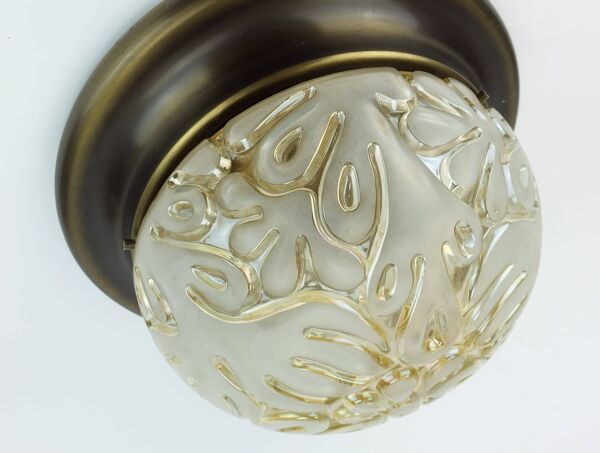 magnifique luminaire de plafond de milieu de siècle plafonnier encastré 1970