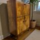 vintage Art Deco wooden armoire / bar