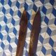Paire de skis vintage en bois L=1.88m