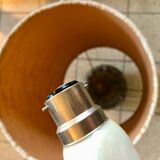 Ceramic lamp and textured fabrics