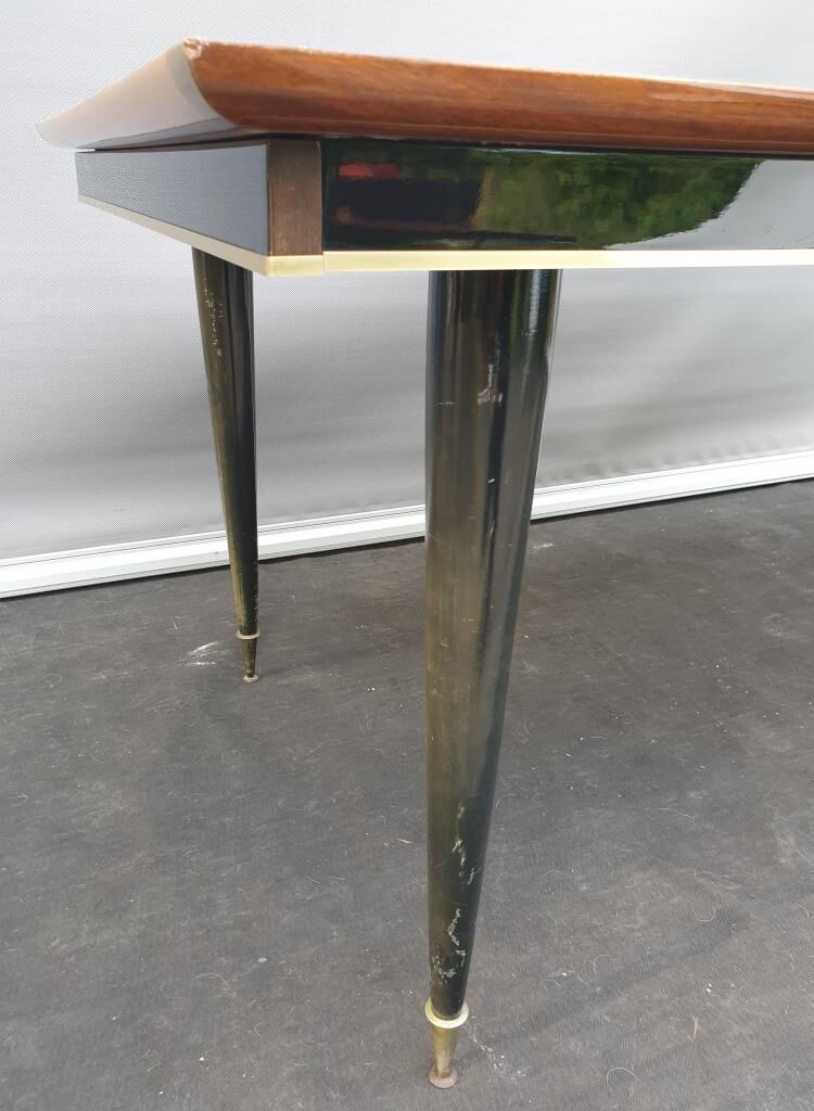 Black teak table 1960s