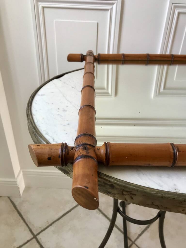 Barber mirror style bamboo XXth