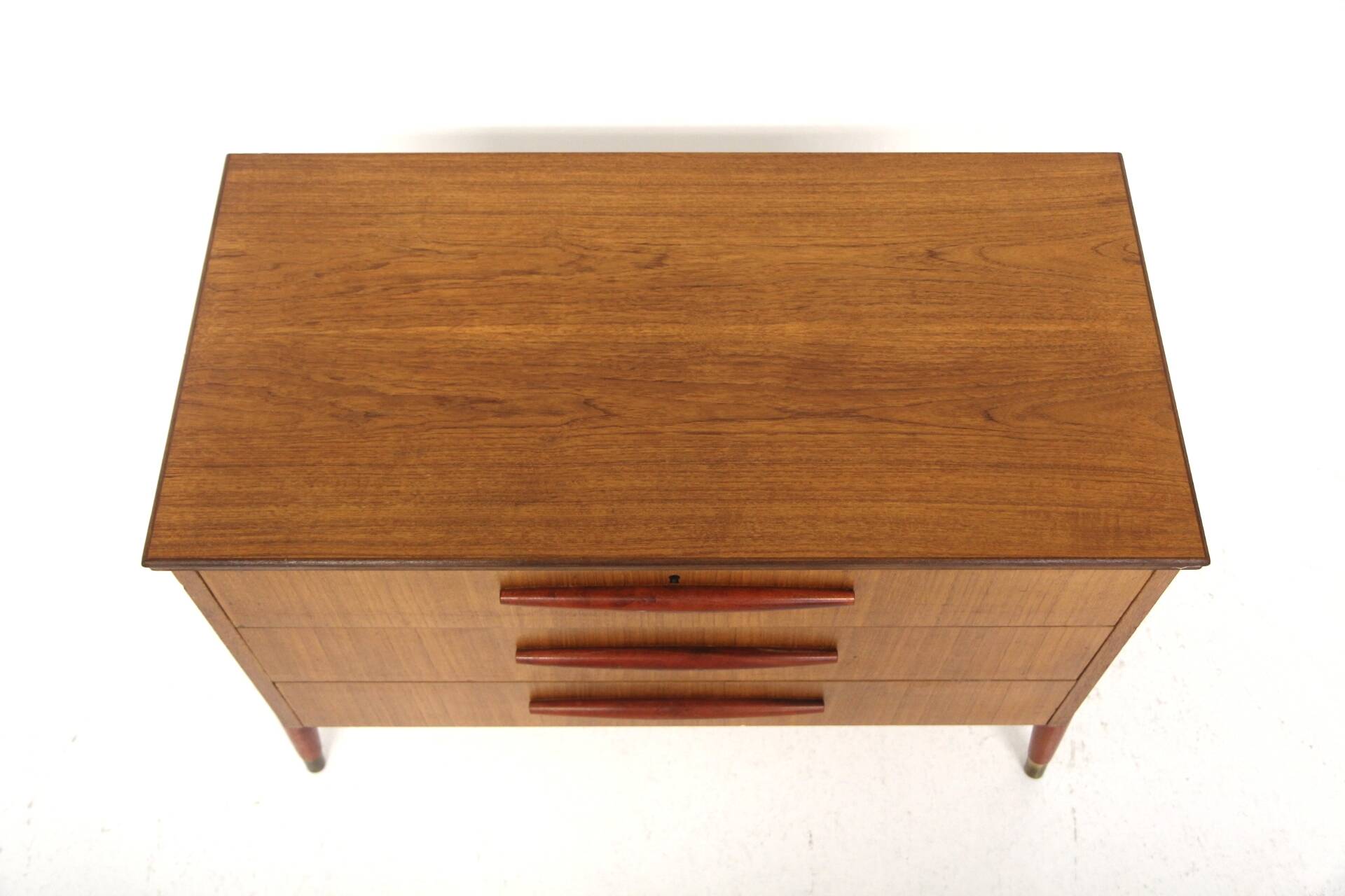 Scandinavian teak chest of drawers, Bröderna Gustavssons, Markaryd, Sweden, 1960
