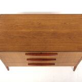 Commode scandinave en teck, Bröderna Gustavssons, Markaryd, Suède, 1960