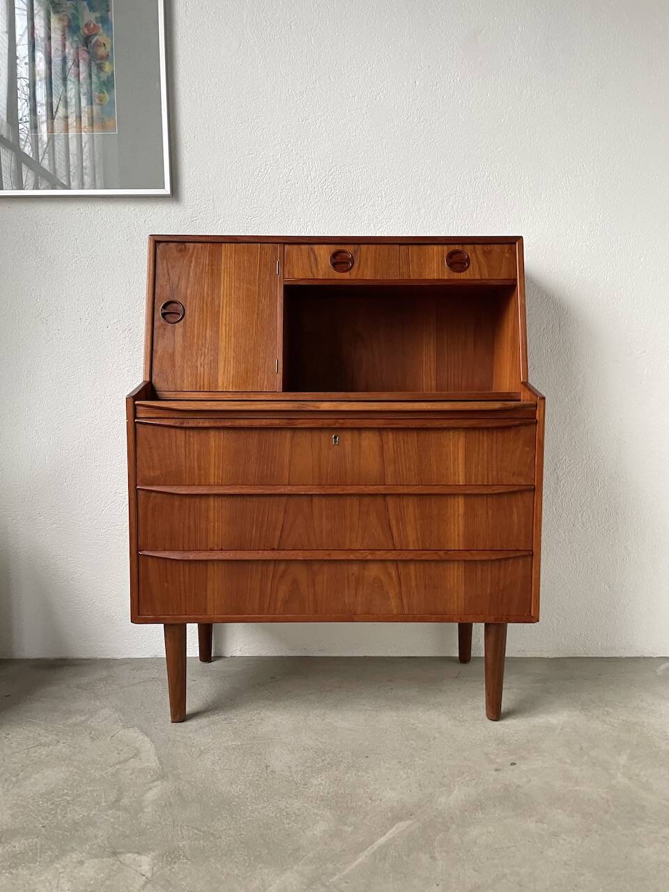 Danish teak secretary from the 60s