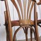 Vintage Bentwood Dining Chairs - Thonet Style - Red Faux Leather - Set of 4