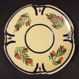 4 Quimper earthenware saucers or plates