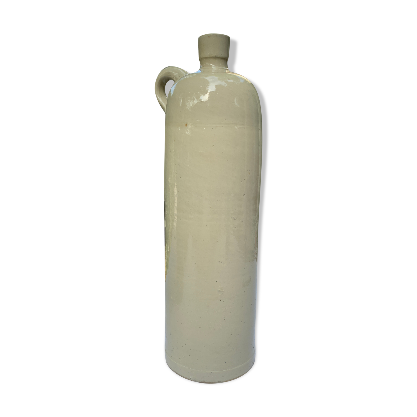Bottle - hot water bottle in brilliant white sandstone XIX°