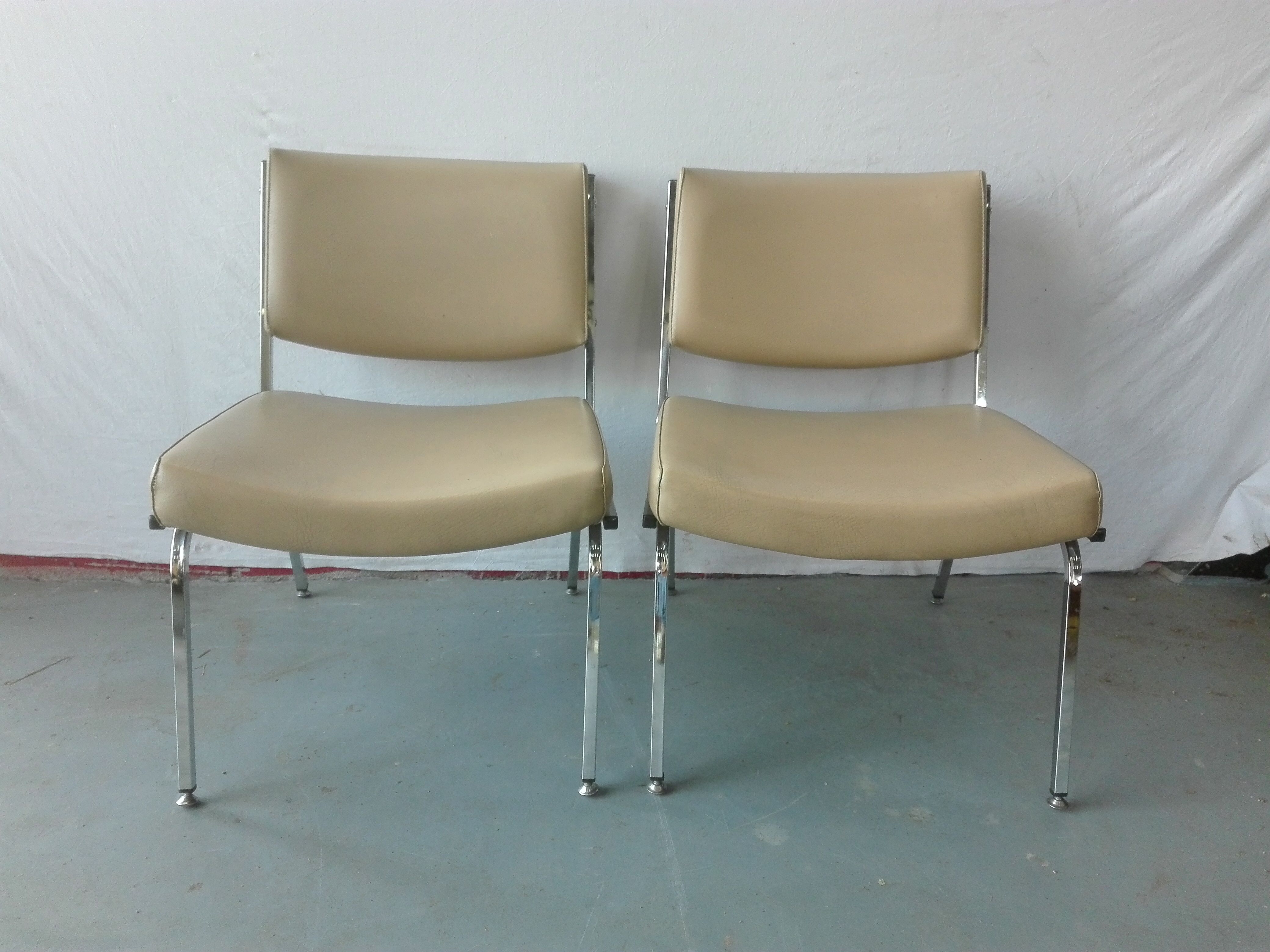 Pair of vintage low chairs