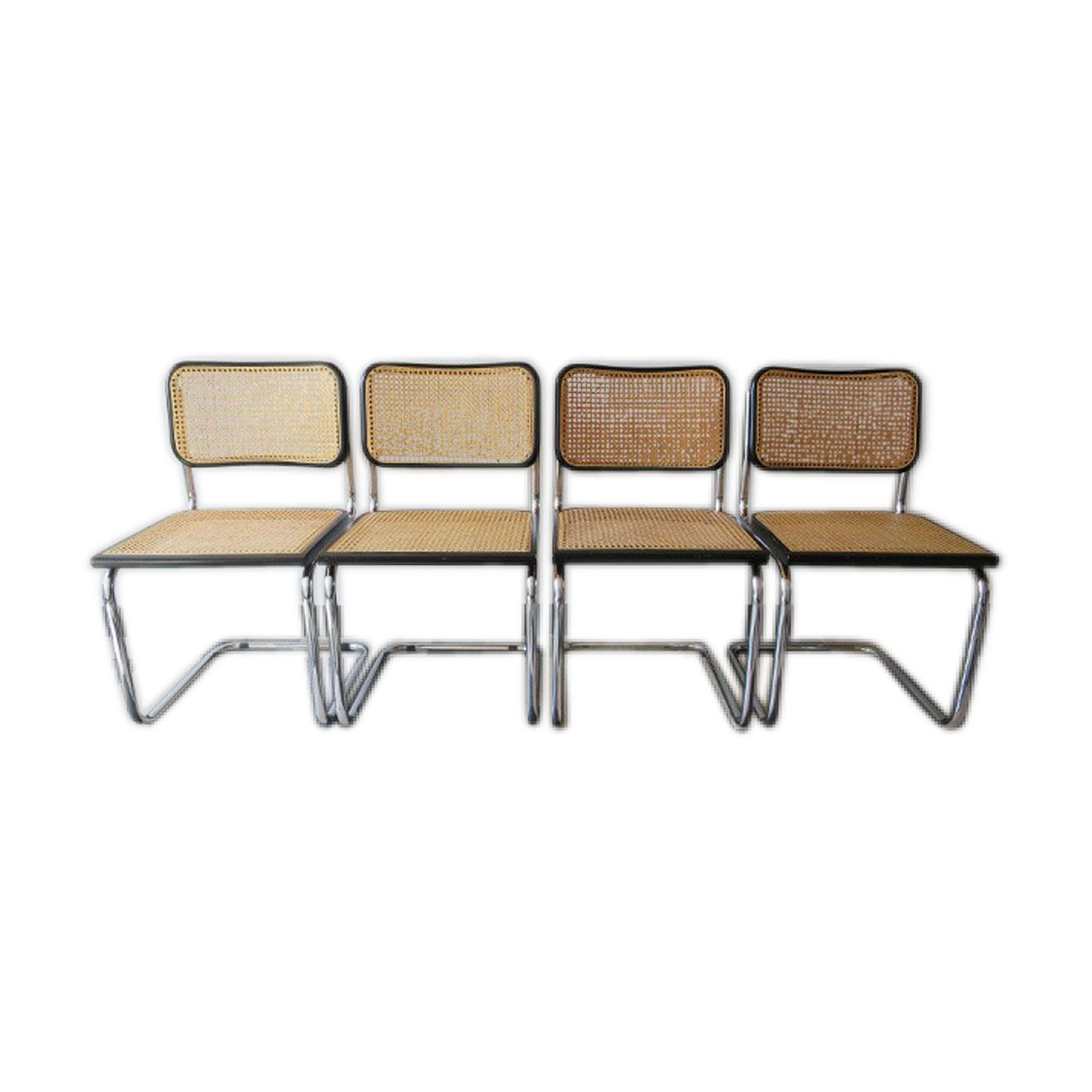 Set of 4 chairs by Marcel Breuer model Italian edition