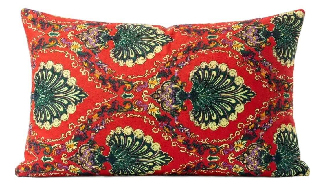 Vintage velvet cushion cover 38x58 cm