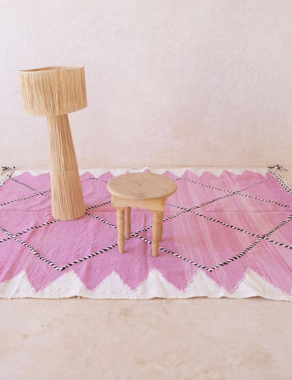 Pink Kilim Rug - 256 x 186 cm