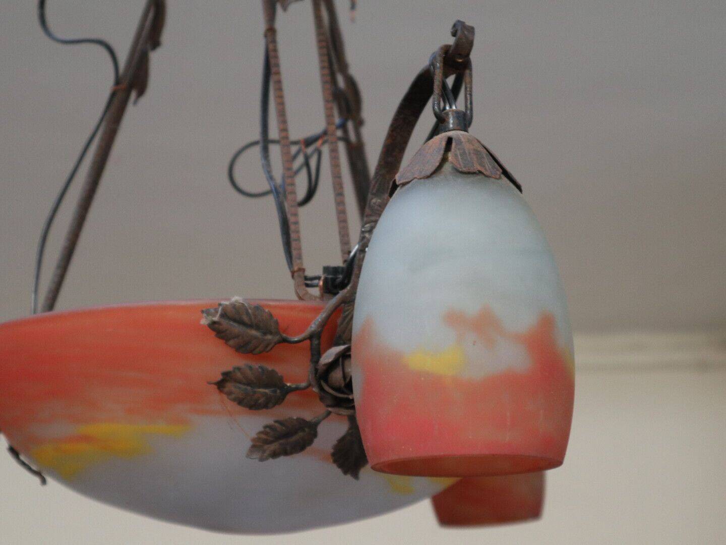 Suspension Croismare à 4 feux de lumière