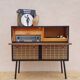 Vintage hifi radio cabinet the voice of his master
