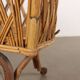 Vintage cradle from the 1960s, bamboo structure.