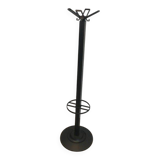 Michele De Lucchi & Tadao Takaichi for Kartell. Black plastic coat rack "Segmenti". Italy. 1989