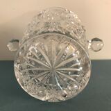 Old pressed glass moulded ice bucket