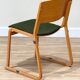 A set of four chairs in light oak (Theo chairs by Chorus)
