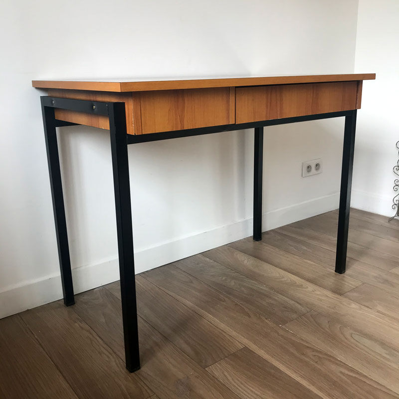 Desk in formica and metal 1970
