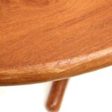 Table basse vintage au design danois en bois de teck massif fabriquée dans les années 60