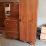 Asymmetrical cabinet and chest of drawers