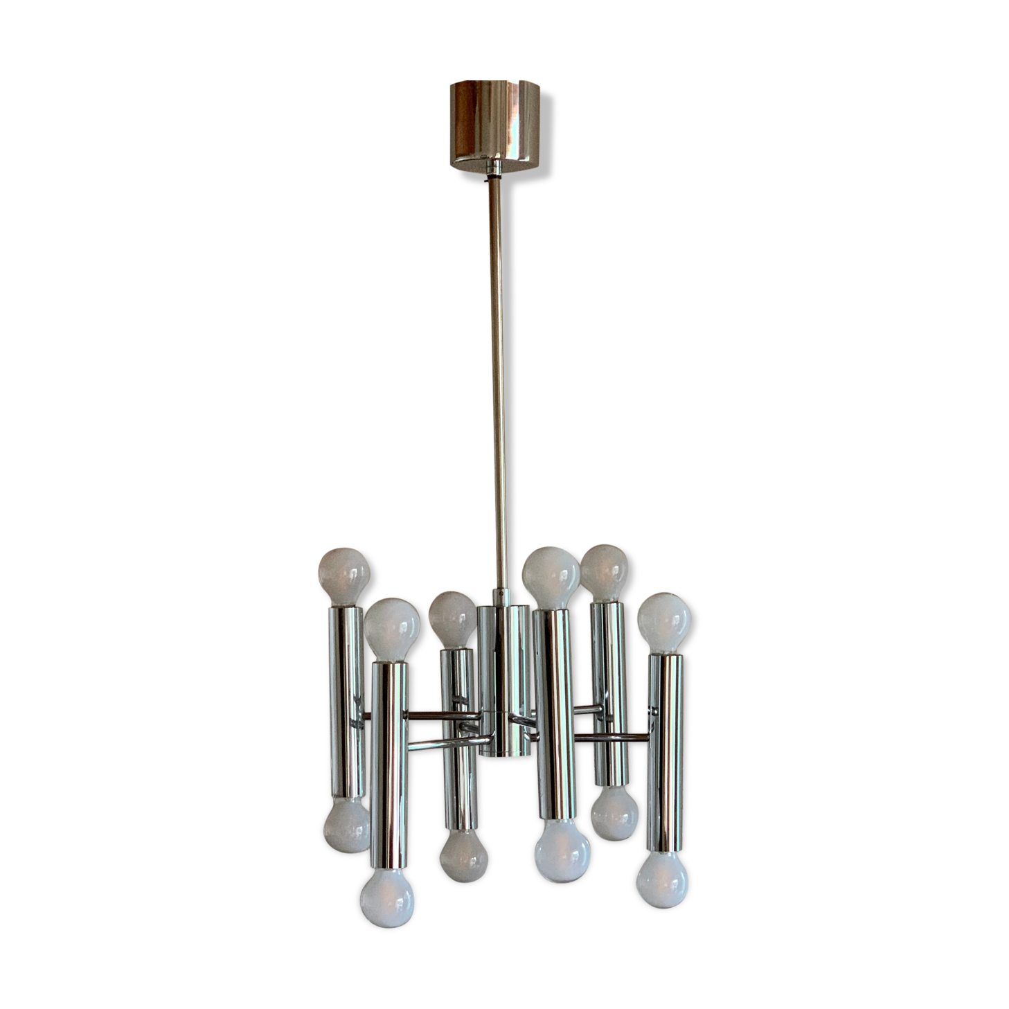 Sputnik chandelier 70's six branches by G.Sciolari