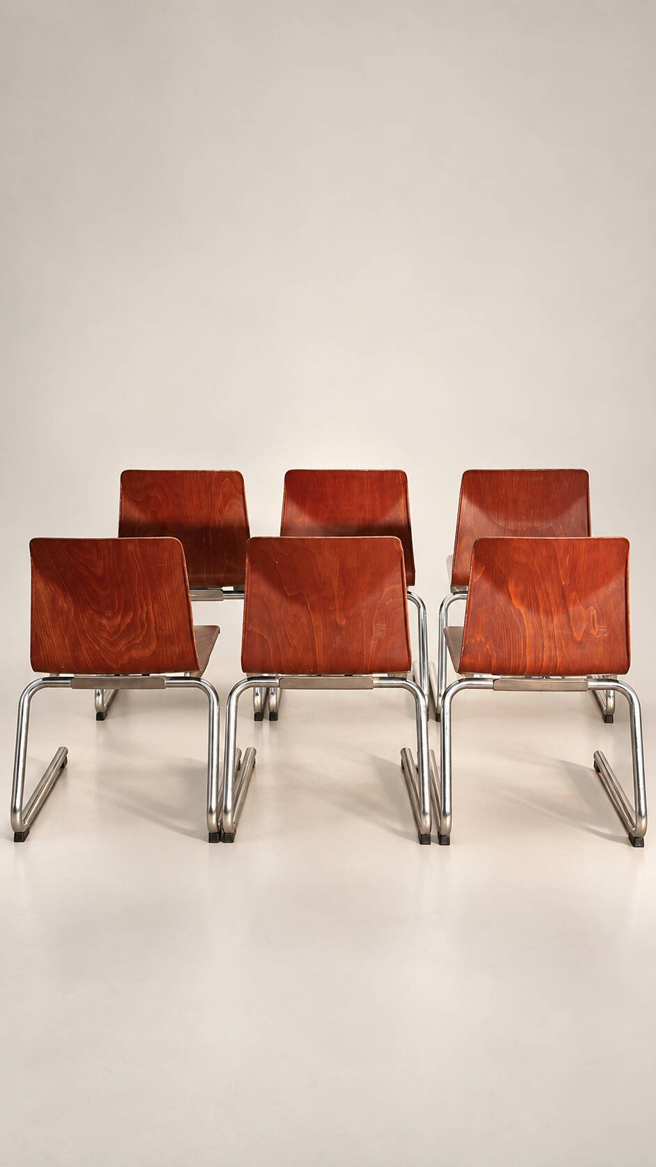 Set of 6 Vintage Thur Op Seat Chairs – Pagholz 1960s