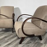 Armchairs by Jindrich Halabala, 1940s, Set of 2
