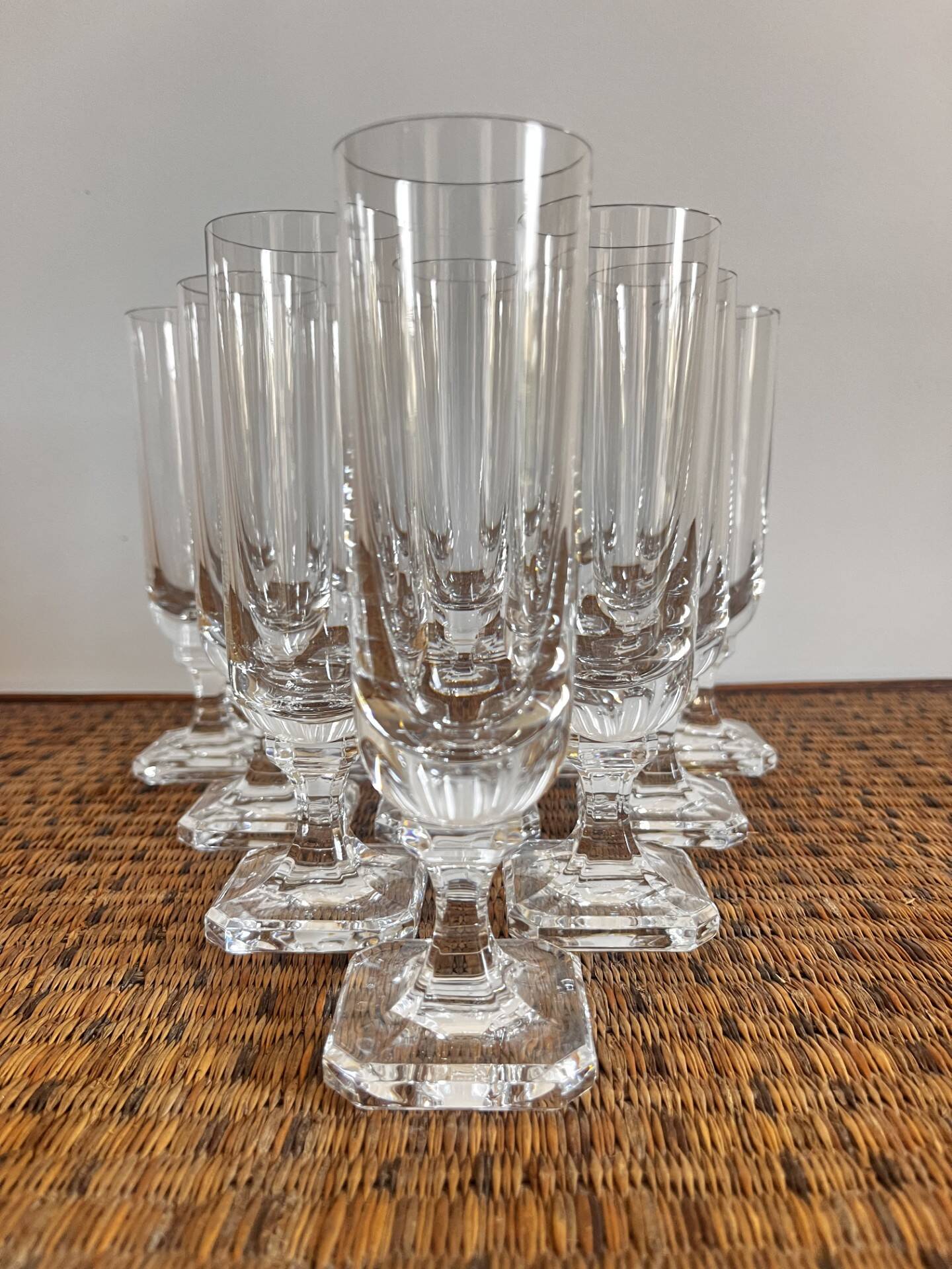 Antique champagne flutes