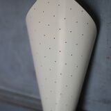 Pair of brass and perforated metal wall lights, wall sconce, decorative