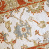 Indian Mahal handmade vintage rug 64cm x 97cm 1980s