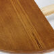 Vintage Danish round extendable dining table teak 1960s Gudme