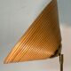 Bamboo rattan and brass pencil or split reed floor lamp, Italy 1980s