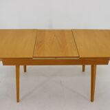 1970s Birch Extendable Dining Desk, Czechoslovakia
