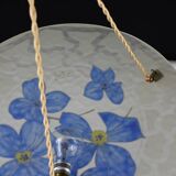 Glass ceiling light signed Aurys