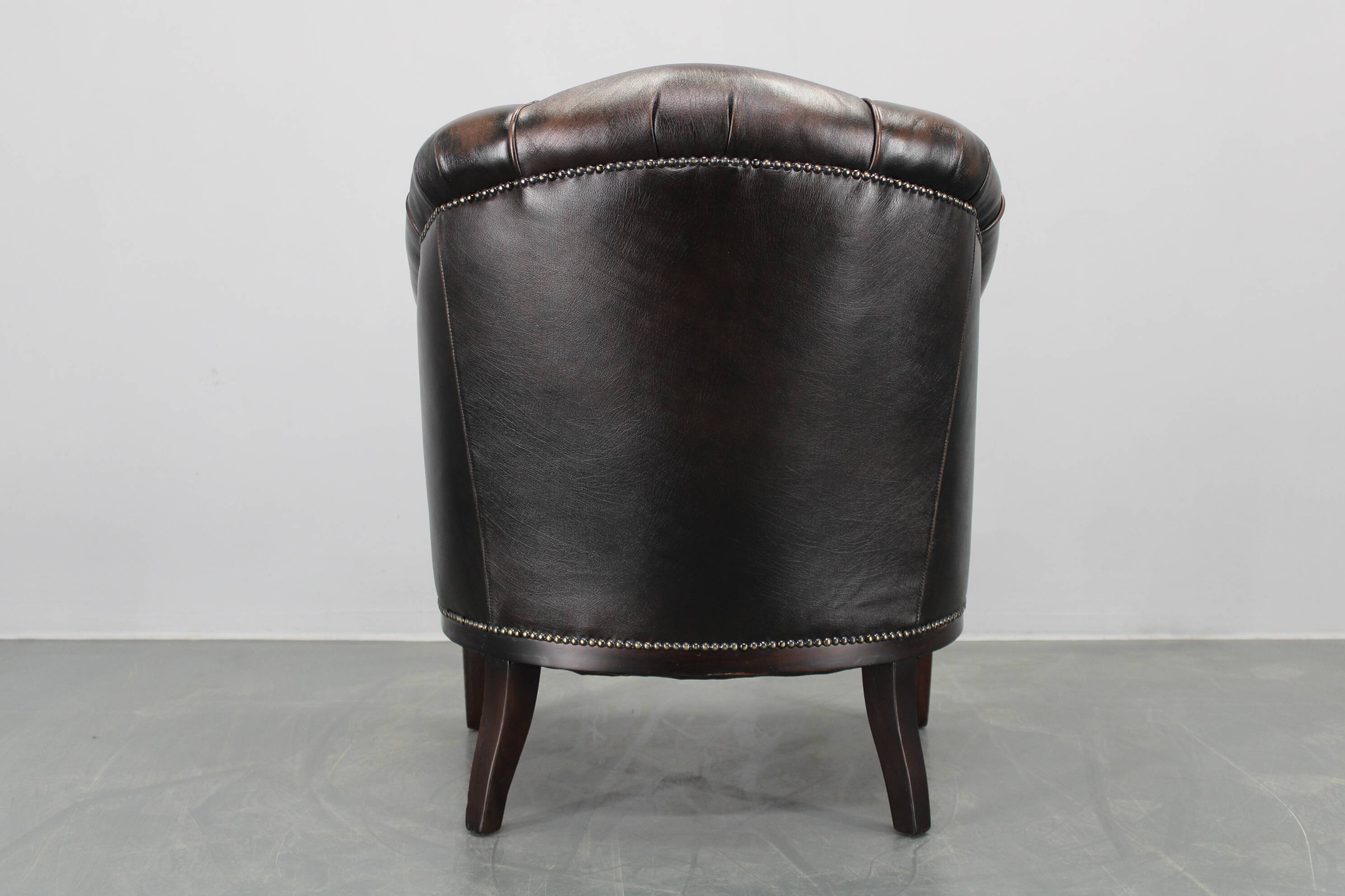 Vintage Leather Armchair, Czechoslovakia