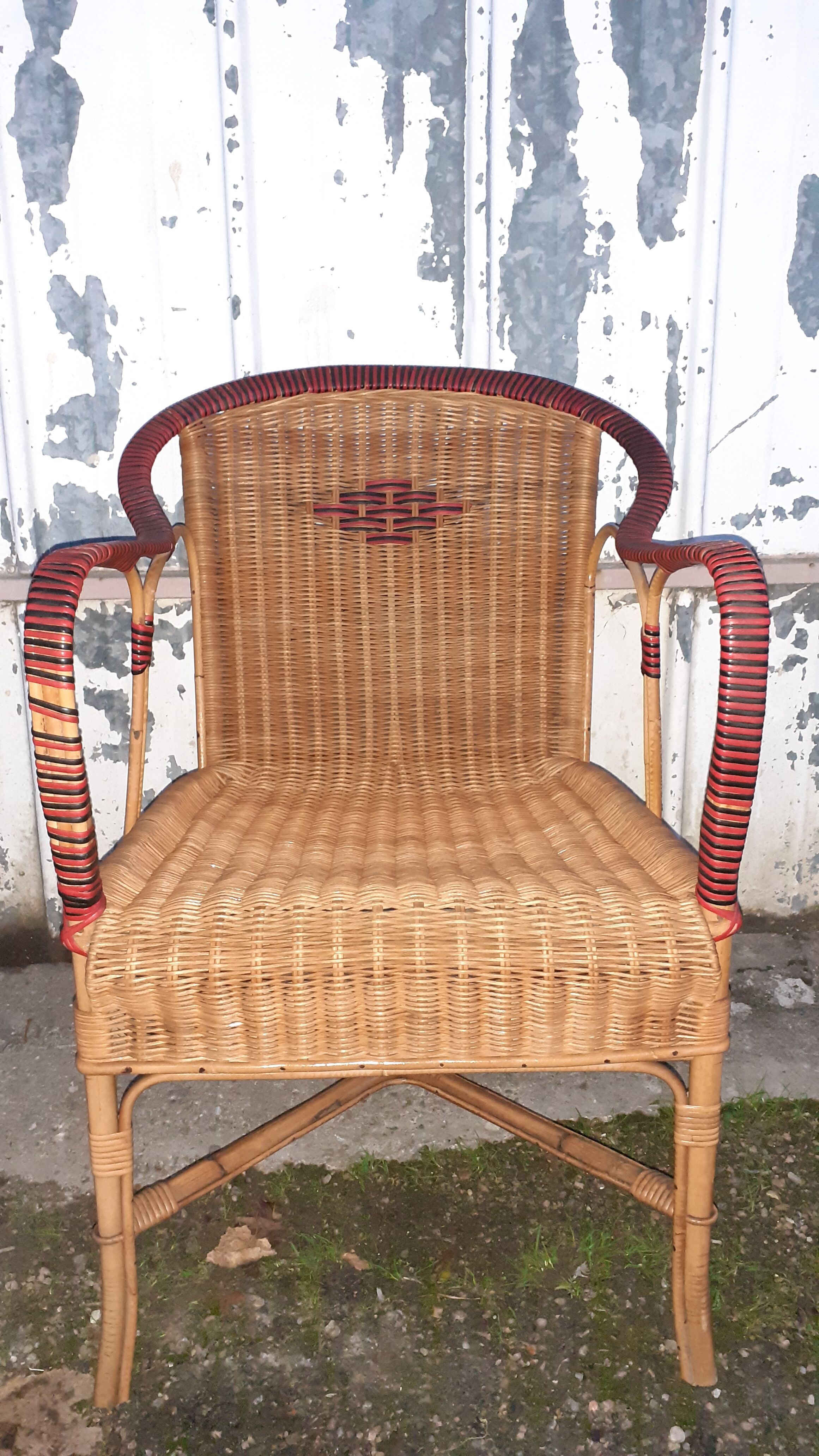 Rattan armchair