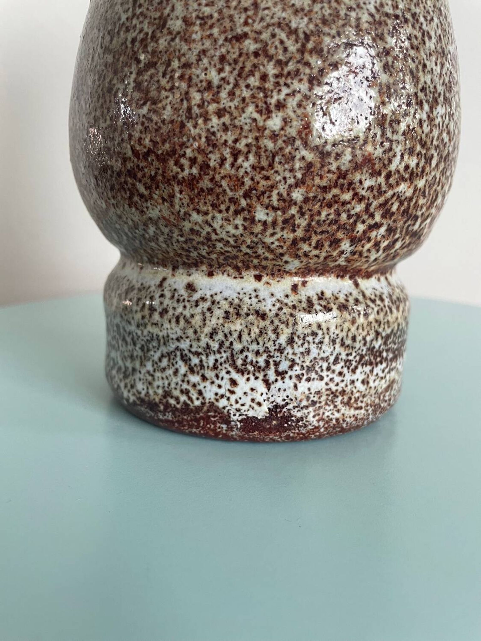 Glazed ceramic pitcher signed Accolay – 1950s