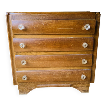 Vintage chest of drawers - flower handles