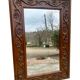 Deux miroir ancien 19eme bois chêne Napoléon sculpté